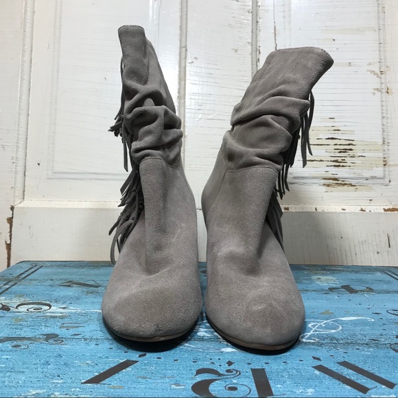 Steve Madden Mohavee Leather Suede Fringe Boots - Picture 12 of 14